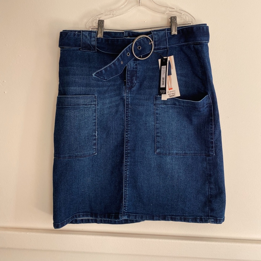 D Jeans High Waisted Jean Skirt